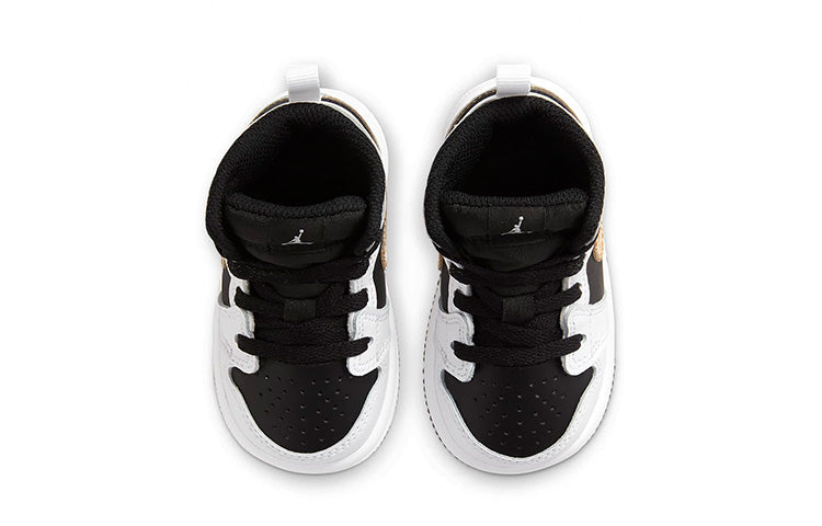 Nike Dunk Low Kids Black White Gold