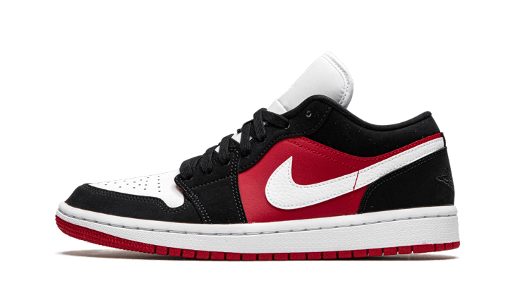 Air Jordan 1 Low Black White Gym Red