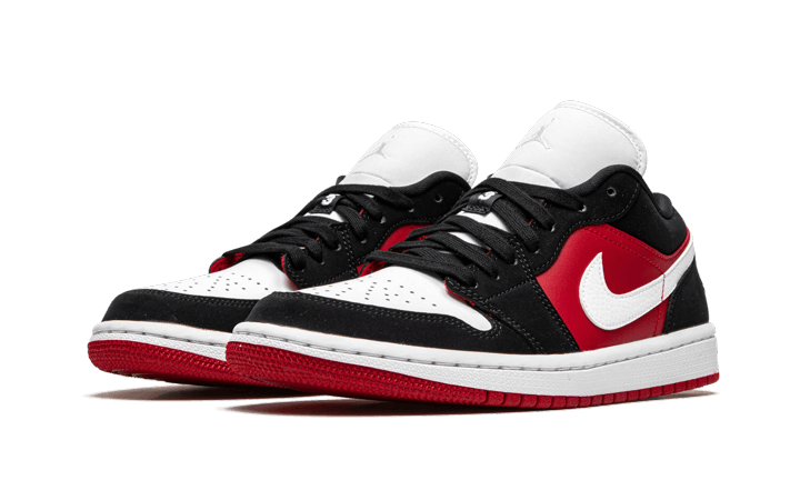 Air Jordan 1 Low Black White Gym Red