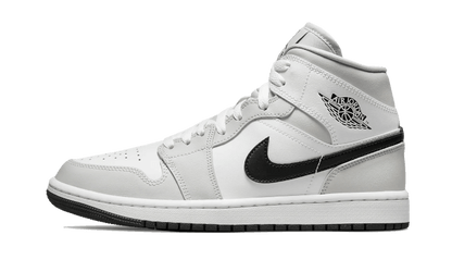 Air Jordan 1 Mid White Light Smoke Grey